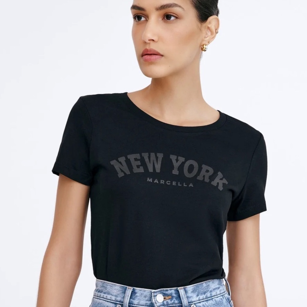 MARELLA Black Graphic Women's Top. Size S
